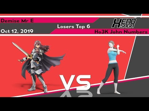 [Smash Ultimate] Xenosaga XXVIII (L.Top 6) - Demise Mr E vs Ho3K John Numbers