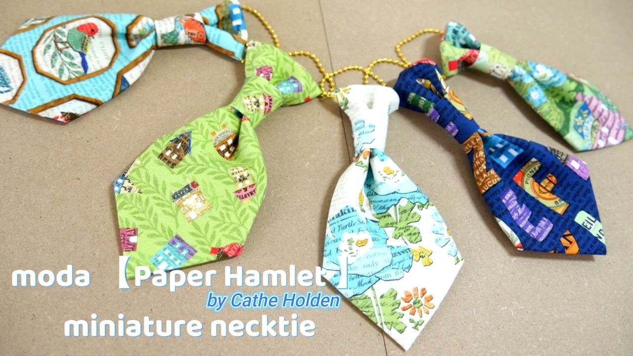 moda【Paper Hamlet】で作るミニチュアネクタイ