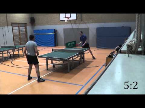 Backhaus (SG Wiedau) vs. Gerdes (TSV Basdahl) - Einzel (23.02.13)