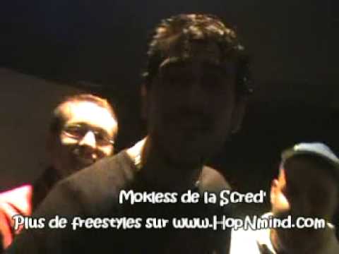 Freestyle improvisé de Mokless (Scred Connexion)