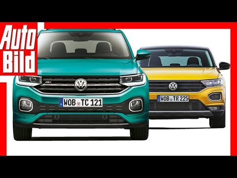 VW T-Cross vs VW T-Roc (2018) Vergleich / Test / Review