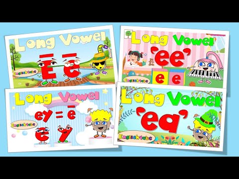 Long Vowel e(ē)/ee/ey/ea Phonics Compilation / Part 1