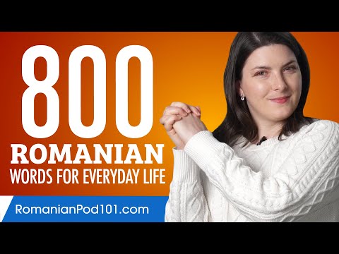 800 Romanian Words for Everyday Life - Basic Vocabulary #40