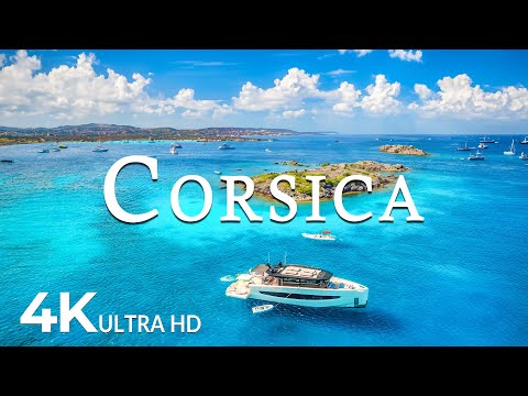 FLYING OVER CORSICA (4K UHD) - Soothing Music Along With Beautiful Nature Video - 4K Video ULTRA HD