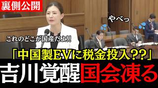 【衝撃の事実】中国製EVなのになぜ国産と言う？参政党吉川里奈議員の鋭い追求に国会が凍りつく！【神谷宗幣/吉川里奈/政治/国会】