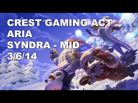 Crest Gaming Act Aria Mid Syndra vs Irelia - KR Challenger Patch 10.8