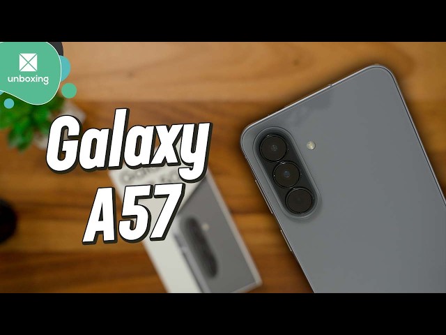 Vídeo relacionado con Samsung Galaxy A57 5G (Awesome Navy, 8 GB de RAM, 256 GB de almacenamiento), IA agéntica, triple cámara con video de nightografía, 2 días de duración de la batería, actualizaciones del sistema