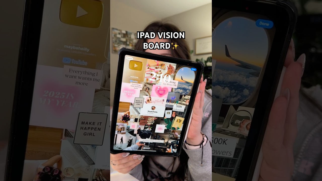 MAKING MY IPAD VISION BOARD WALLPAPER✨ #youtubeshorts #shorts #ipad