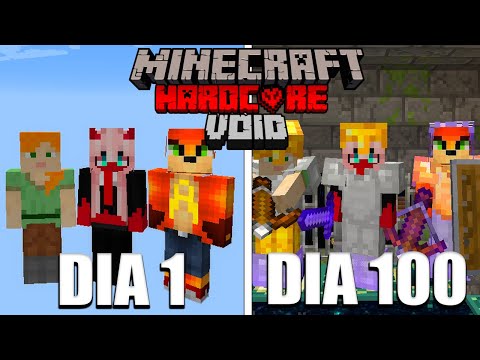 I SURVIVED 100 DAYS IN THE VOID MINECRAFT HARDCORE