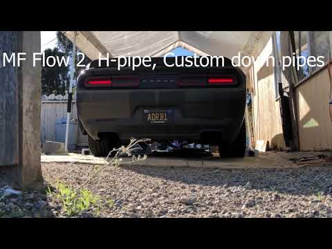 Challenger SXT V6 Cherry bomb vortex exhaust vs magnaflow 11265 clones on custom full exhaust