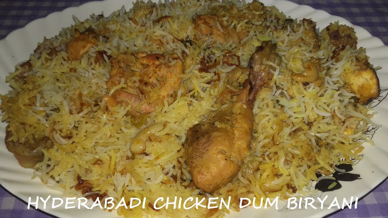 Hyderabadi Chicken Dum Biryani - Chicken Dum Biryani Restaurant Style - Easy Step By Step Method