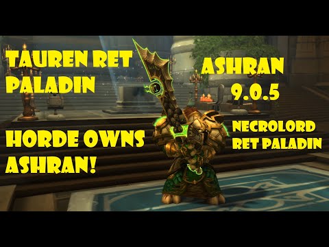Tauren Ret Paladin PVP BG 9.0.5 [Shadowlands] - Big Horde Domination of Ashran!