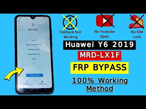 Huawei Y6 2019 FRP Bypass | Huawei (MRD-LX1F) Frp Bypass | Google Account Unlock New Method 2024
