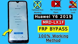 Huawei Y6 2019 FRP Bypass | Huawei (MRD-LX1F) Frp Bypass | Google Account Unlock New Method 2024
