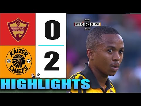 HIGHLIGHTS | Stellenbosch FC vs Kaizer Chiefs | Betway Premiership