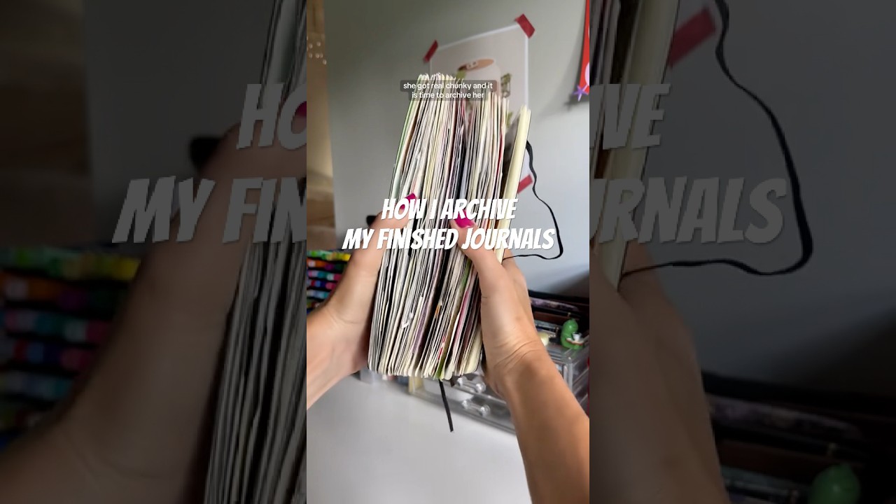 how I archive finished journals! #journaling #journal
