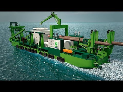Launching of the Most Powerful Dredger in the World