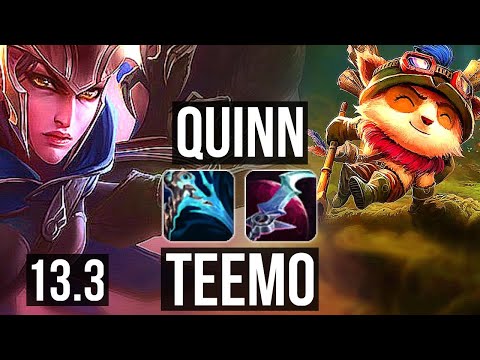 QUINN vs TEEMO (TOP) | 6/1/5, 1.6M mastery, 600+ games | EUW Grandmaster | 13.3