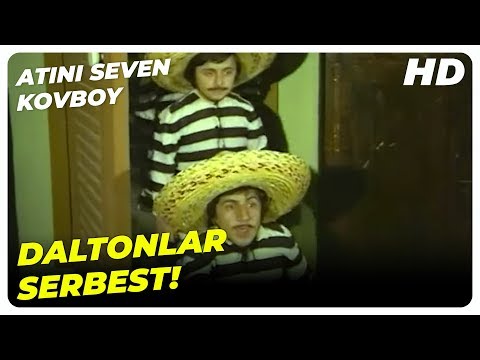 Atını Seven Kovboy - Köy Halkı, Daltonlar'dan Kaçtı! | Sadri Alışık Eski Türk Komedi Filmi