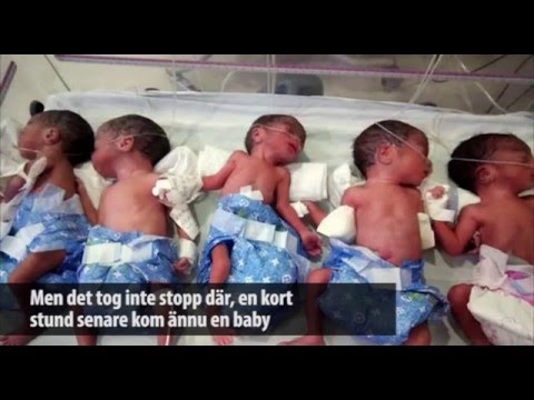 Hon skulle föda sin bebis – fick femlingar