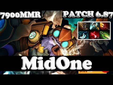 Dota 2 - Patch 6.87 - MidOne 7900MMR Plays Tinker - Ranked Match Gameplay
