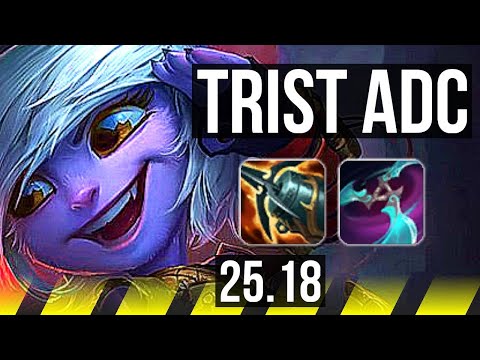 TRISTANA & Braum vs TWITCH & Yuumi (ADC) | 9/2/1 | KR Diamond | 25.18