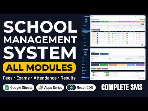 School Management System with All Modules | Fees, Exams, Timetable, Attendance & Hall Tickets