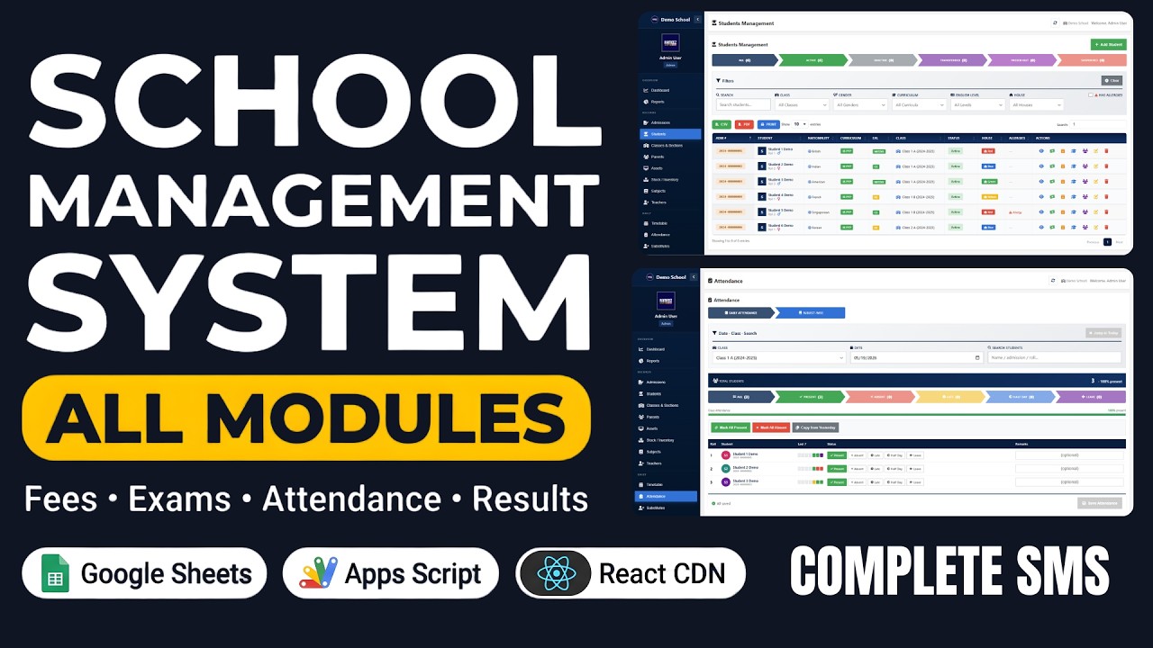 Build a Complete School Management System … | Rameez Scripts