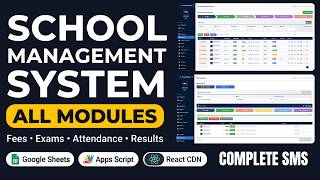 Build a Complete School Management System | Fees, Exams, Attendance, Hall Tickets & Reports