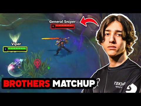 What happens when Viper plays against GENERAL SNIPER in the Top Lane as Riven (Brother vs Brother)