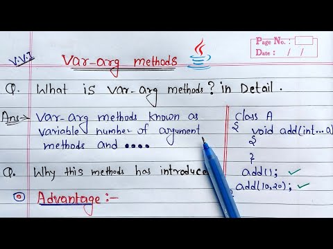 var arg method in java | Learn Coding