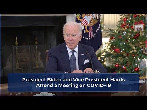 President Biden and Vice President Harris Attend a Meeting on COVID-19