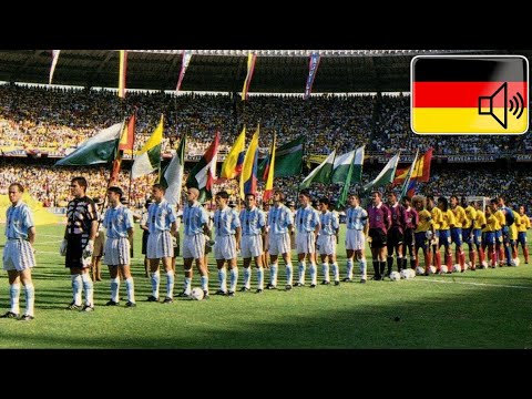 Argentina vs. Colombia | FRANCE '98 | FIFA World Cup Qualifier *2ND HALF* (12-2-1997) [GERMAN AUDIO]