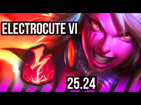 VI & Corki vs SENNA & Smolder (SUP) | Electrocute | KR Master | 25.24