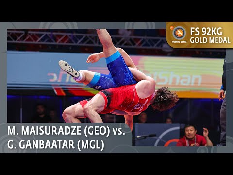 Gold Medal • FS 92Kg • Miriani MAISURADZE (GEO) vs. Gankhuyag GANBAATAR (MGL)