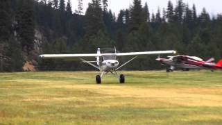 preview picture of video 'Highlander Super STOL VS PA11 Garden Valley Fly in 2014'