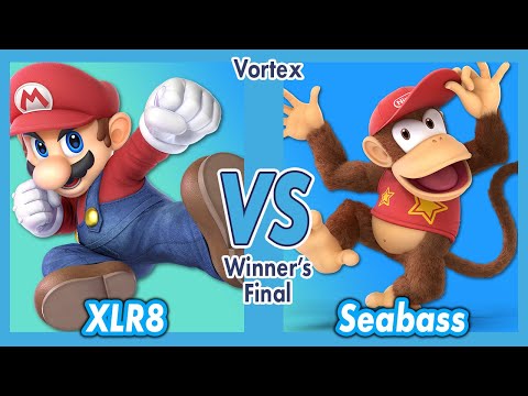Vortex Smash Weekly Winner's Final 8/11/17 - XLR8 (Mario) Vs. Seabass (Diddy Kong)