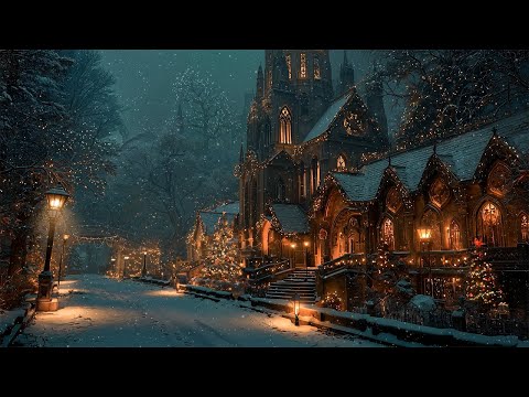Walking Through a Victorian Christmas Church | Instrumental Christmas Music | Dark Academia Winter