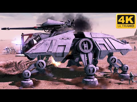 STAR WARS CINEMATIC BATTLE - Clone Troopers vs CIS Battle Droids (4K)