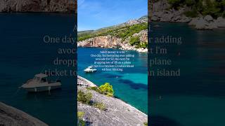 Booking trips: my financial spirit animal #travel #adventuretravel #croatia #hvar #wanderlust