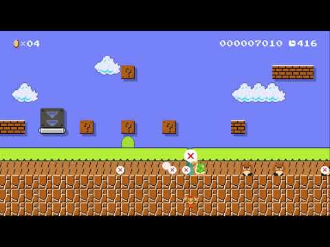 SMB1-1(go through the bottom)下通行 by ひっさー - SUPER MARIO MAKER - NO COMMENTARY 1az