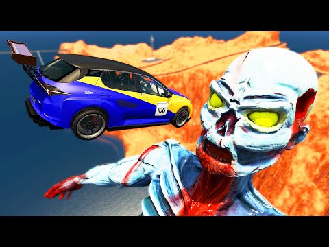 Zombie Speed ​​Jumping Canyon - Beamng drive