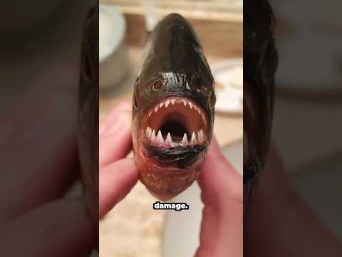 My piranha jumped out of the water