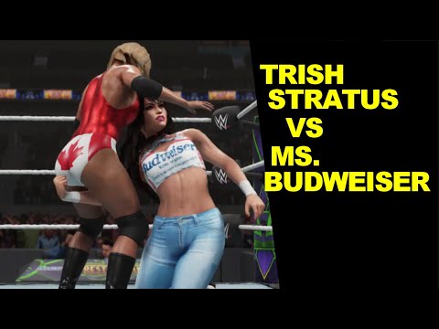 WWE 2K19 Trish Stratus vs Ms. Budweiser - Knockout Match