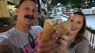Now Snowing In Celebration, Florida Date Night! | Cookie Dough In A Cone & Lots Of Snoap!