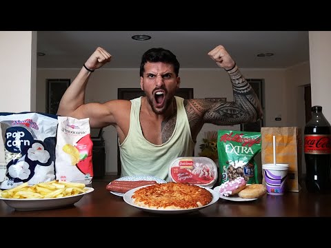 HO MANGIATO i 10 Cibi JUNK FOOD più Calorici In One Meal (Cibo Spazzatura ) MAN VS FOOD - #junkfood