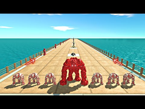 Lava Golem Team vs Bosses - Animal Revolt Battle Simulator