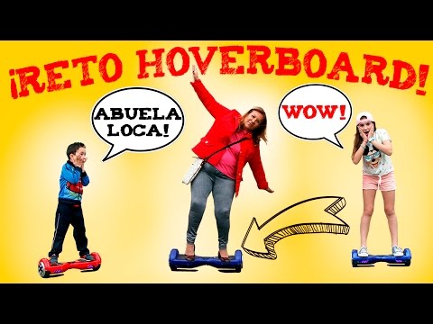 RETOS, CARRERAS Y CAÍDAS EN HOVERBOARD MEGAWHEELS +Abuela se vuelve loca