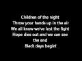 atreyu black days begin lyrics HQ
