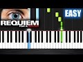 Requiem for a Dream - EASY Piano Tutorial by PlutaX - Synthesia